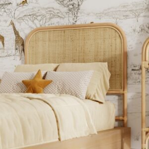 Accueil 15 Tête De Lit Grace En Rotin 90 Cm Design Élégante Bohème Naturelle