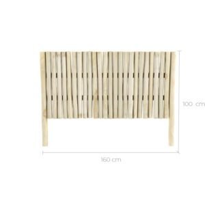 Tête De Lit Imani 160 Cm En Branche De Teck Finition Naturelle