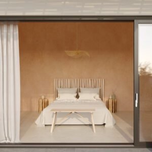 Tête De Lit Imani 160 Cm En Branche De Teck Finition Naturelle