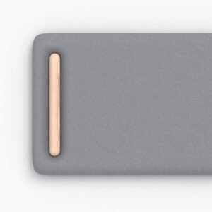 Tête De Lit Katia Capitonnée Et Confortable Tissu Gris 160 Cm