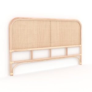 Tête De Lit Naïra En Rotin Et Cannage 160 Cm Finition Authentique