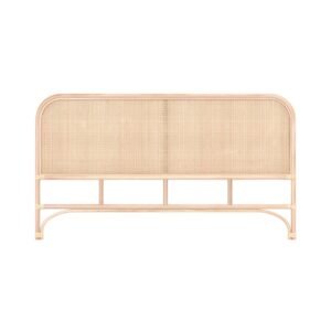 Tête De Lit Naïra En Rotin Et Cannage 160 Cm Finition Authentique