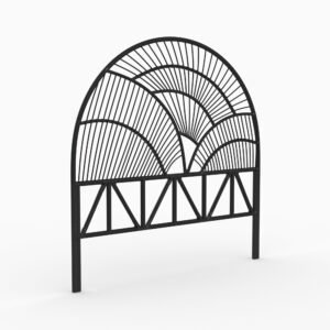 Tête De Lit Séléné En Rotin Noir 140 Cm Design Naturel Élégant