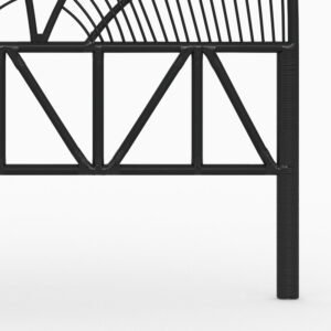 Tête De Lit Séléné En Rotin Noir 140 Cm Design Naturel Élégant