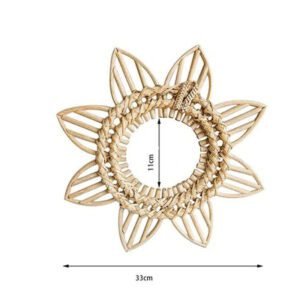 Miroir en Rotin Étoile Filante | LYSE