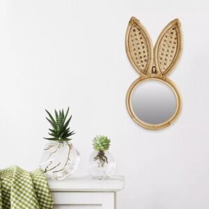 Miroir en Rotin Oreilles de Lapin | LAPI 7 Miroir en Rotin Oreilles de Lapin | LAPI