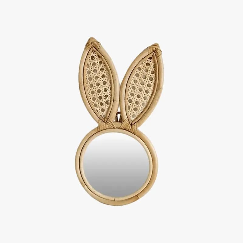 Miroir en Rotin Oreilles de Lapin | LAPI 1 Miroir en Rotin Oreilles de Lapin | LAPI