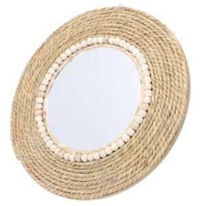 Miroir en rotin rond stylé | RONI