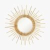 Miroir Rond Soleil Rotin | ECLA
