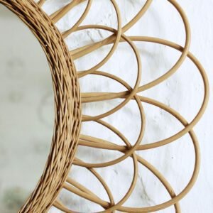 Miroir Rotin Fleur | FLOR