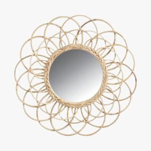Miroir Rotin Fleur | FLOR