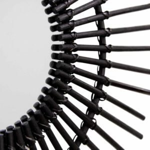 Miroir Rotin Noir | NOIR