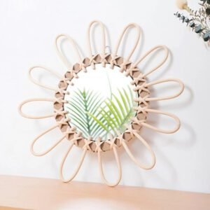 Miroir Rotin Rose | ROVA