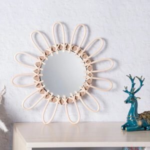 Miroir Rotin Rose | ROVA