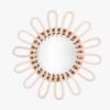 Miroir Rotin Rose | ROVA
