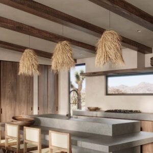 Suspension Rotin Ilot de Cuisine | ÉXOTIQUE