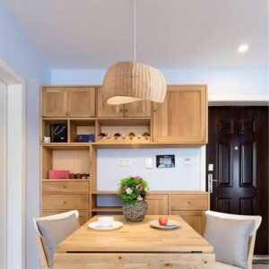 Suspension Rotin Nuage | LUXUARY