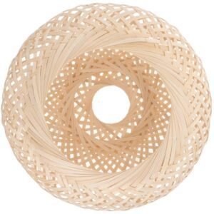 Abat-Jour Rotin Arrondi Naturel Pour Luminaire Bohème Design 7 Abat-Jour Rotin Arrondi Naturel Pour Luminaire Bohème Design