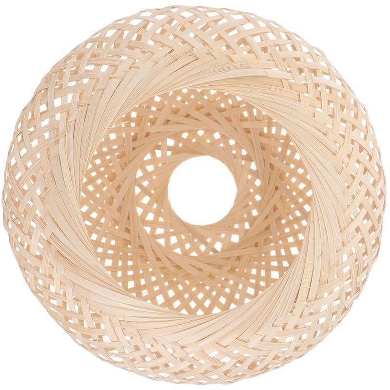 Abat-Jour Rotin Arrondi Naturel Pour Luminaire Bohème Design 3 Abat-Jour Rotin Arrondi Naturel Pour Luminaire Bohème Design