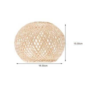 Abat-Jour Rotin Arrondi Naturel Pour Luminaire Bohème Design 9 Abat-Jour Rotin Arrondi Naturel Pour Luminaire Bohème Design