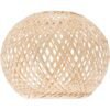 Abat-Jour Rotin Arrondi Naturel Pour Luminaire Bohème Design