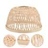 Abat-Jour Rotin Minimaliste Épuré Pour Intérieur Bohème Naturel