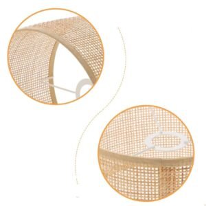 Abat-Jour Rotin Tissé Naturel Chic Pour Lampe Intérieure