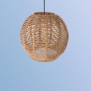 Abat-Jour Tissé Rustique Chic Élégant Pour Décoration Intérieure 8 Abat-Jour Tissé Rustique Chic Élégant Pour Décoration Intérieure