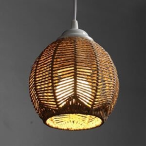 Abat-Jour Tissé Rustique Chic Élégant Pour Décoration Intérieure 9 Abat-Jour Tissé Rustique Chic Élégant Pour Décoration Intérieure