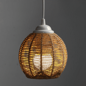 Abat-Jour Tissé Rustique Chic Élégant Pour Décoration Intérieure
