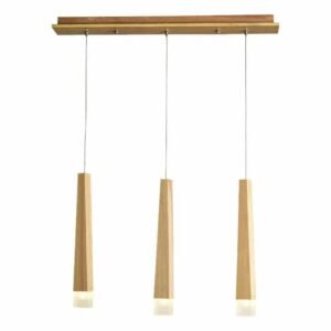 Lustre Bois LED Style Nordique Élégant Pour Salon Cosy