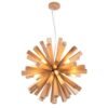 Lustre En Bois Sculpté Design Original Et Élégant Pour Salon 6 Lustre En Bois Sculpté Design Original Et Élégant Pour Salon
