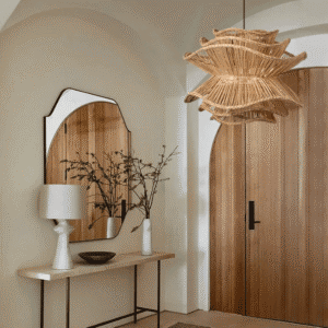 Lustre En Paille Naturelle Style Nordique Minimaliste