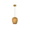 Lustre Rotin Forme Olive Élégant Pour Salon Esprit Bohème Chic