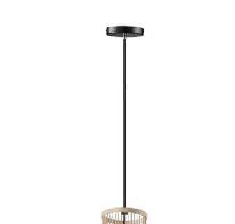 Lustre Rotin Naturel Cylindrique Suspendu Style Bohème Raffiné 2 Lustre Rotin Naturel Cylindrique Suspendu Style Bohème Raffiné