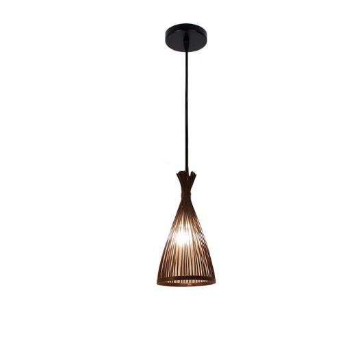 Lustre Rotin Triangulaire Bohème Lumineux Raffiné Naturel Élégant 1 Lustre Rotin Triangulaire Bohème Lumineux Raffiné Naturel Élégant