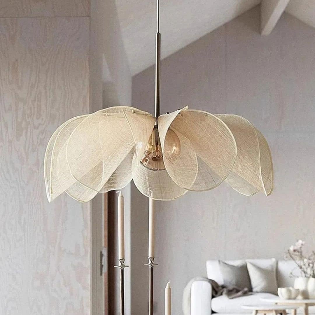 Lustre Tissu Fleur Raffiné Pour Salon Et Chambre Design Intérieur 2 Lustre Tissu Fleur Raffiné Pour Salon Et Chambre Design Intérieur