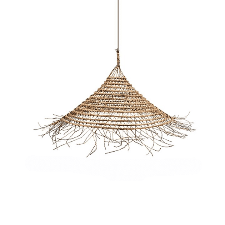 Suspension Tressée Effet Paille Chic À LED Style Naturel 1 Suspension Tressée Effet Paille Chic À LED Style Naturel
