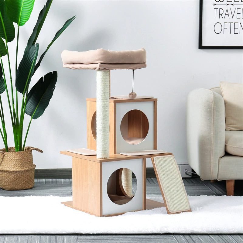 Arbre À Gratter Forme Champignon Design Naturel Stable Pour Chat 2 Arbre À Gratter Forme Champignon Design Naturel Stable Pour Chat