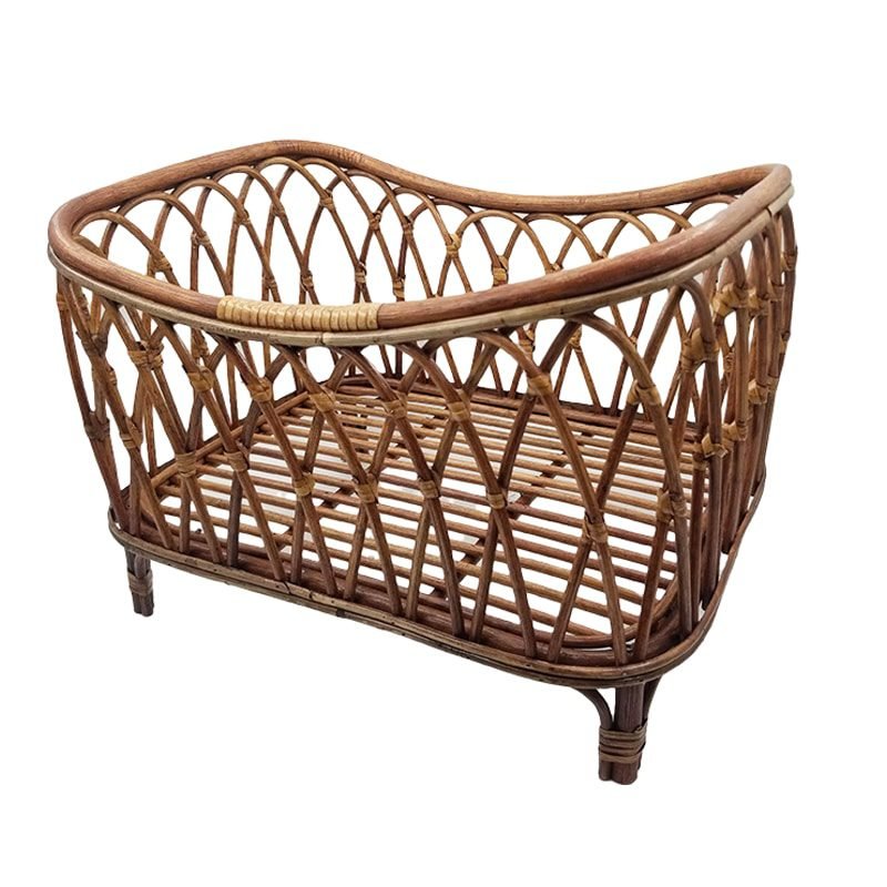 Berceau En Rotin Naturel Compact Pour Bébé Style Bohème Chic 3 Berceau En Rotin Naturel Compact Pour Bébé Style Bohème Chic