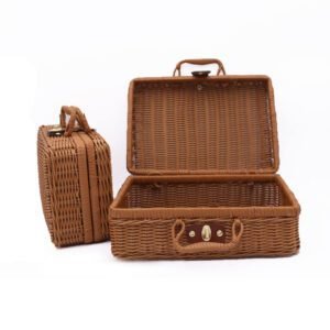 Coffre A Jouet En Rotin Marron Facon Valise Retro 3.jpg