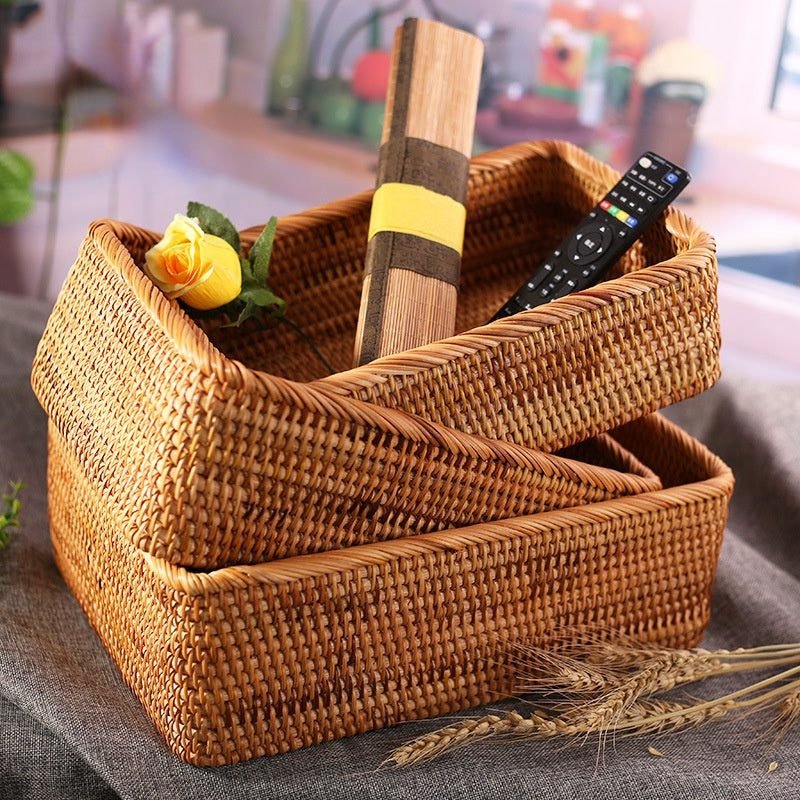 Coffre À Jouets En Rotin Naturel Avec Couvercle De Rangement 3 Coffre À Jouets En Rotin Naturel Avec Couvercle De Rangement