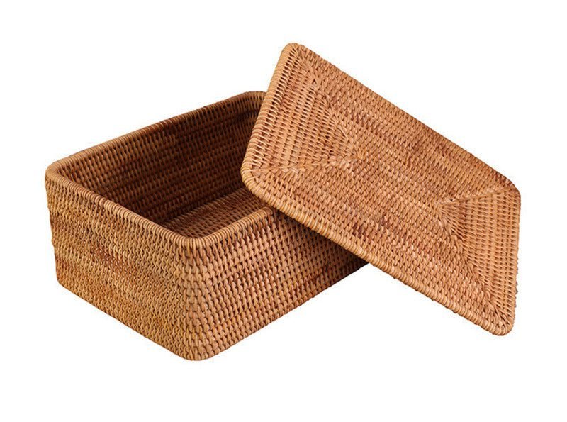 Coffre À Jouets En Rotin Naturel Avec Couvercle De Rangement 2 Coffre À Jouets En Rotin Naturel Avec Couvercle De Rangement
