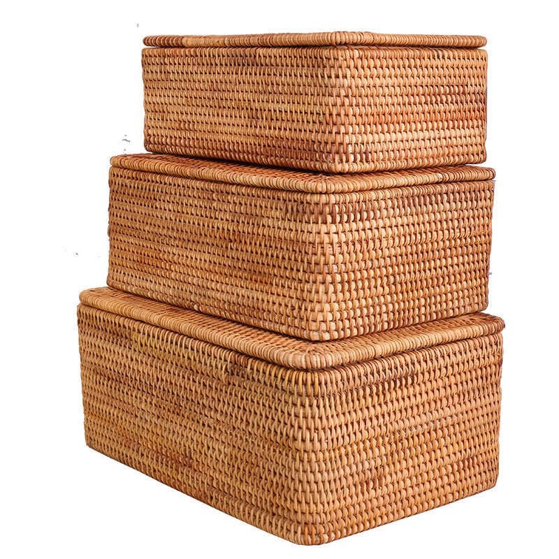 Coffre À Jouets En Rotin Naturel Avec Couvercle De Rangement 4 Coffre À Jouets En Rotin Naturel Avec Couvercle De Rangement