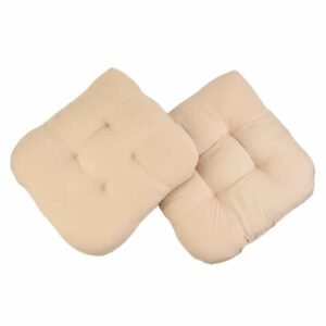 Coussins Chaise Rotin Lot De 2 Beige Assise Confortable Et Douce 5 Coussins Chaise Rotin Lot De 2 Beige Assise Confortable Et Douce