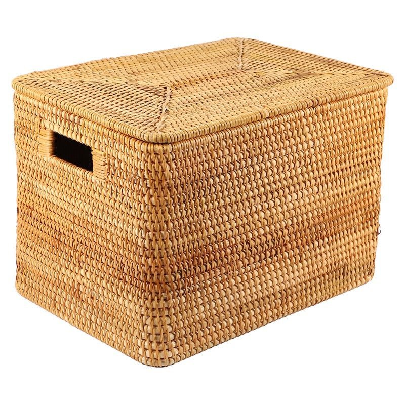 Grande Malle De Rangement En Rotin Tissé Avec Poignées 4 Grande Malle En Rotin Tisse Avec Poignees 4.jpg