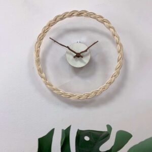 Horloge Murale Rotin Tressé Élégante Minimaliste Pour Salon Chic 8 Horloge Murale En Rotin Design Epure 4.jpg