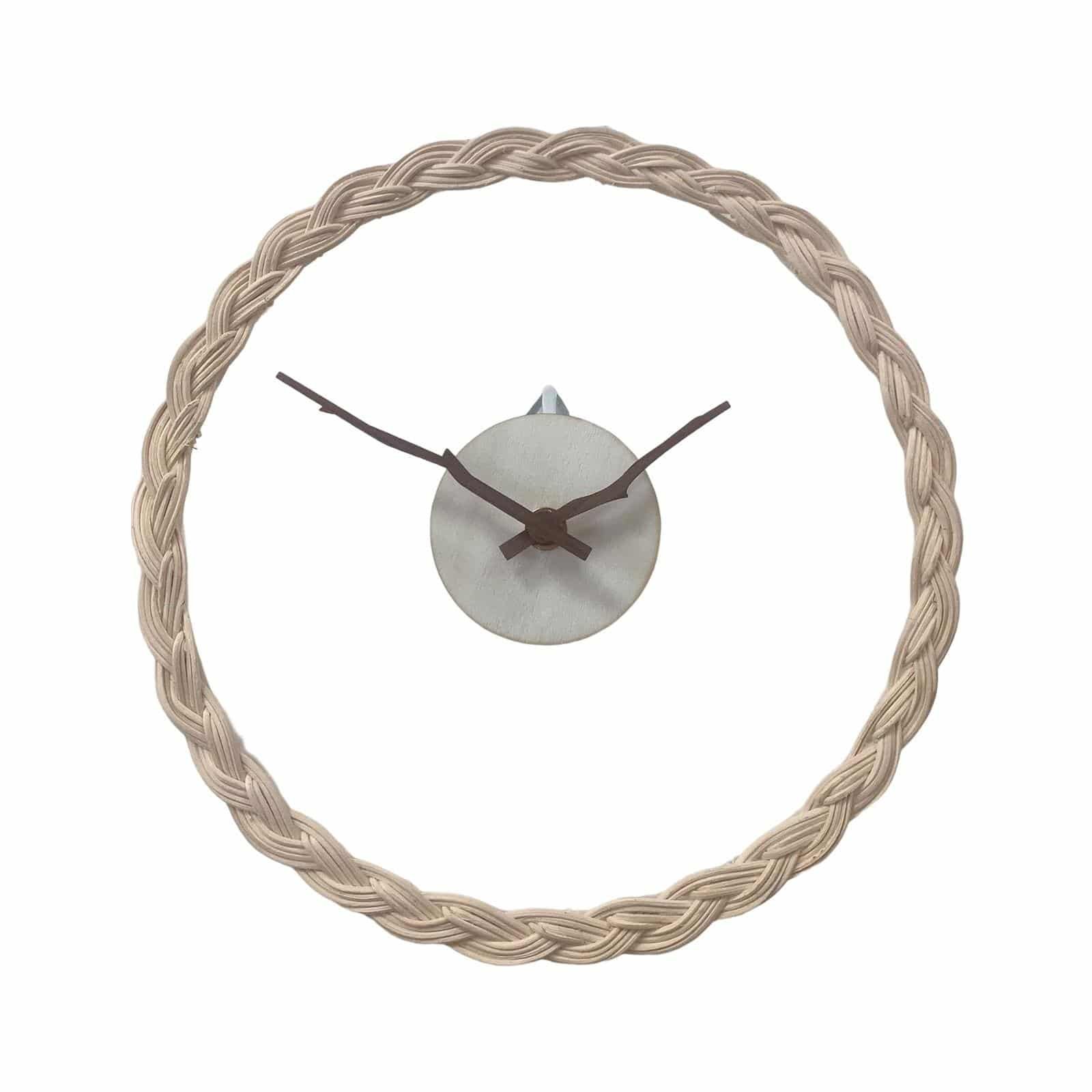Horloge Murale Rotin Tressé Élégante Minimaliste Pour Salon Chic 1 Horloge Murale En Rotin Design Epure 6 1.jpg
