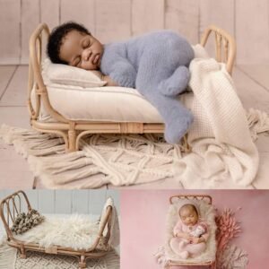 Lit Bébé En Rotin Ajouré Naturel Et Raffiné Pour Chambre