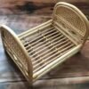 Lit Bébé Petit Format Style Vintage En Rotin Naturel Pour Chambre